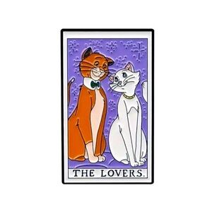 Fantasy Pin  - Aristocats The Lovers Tarot Series, Kitty Cat Disney Pins
